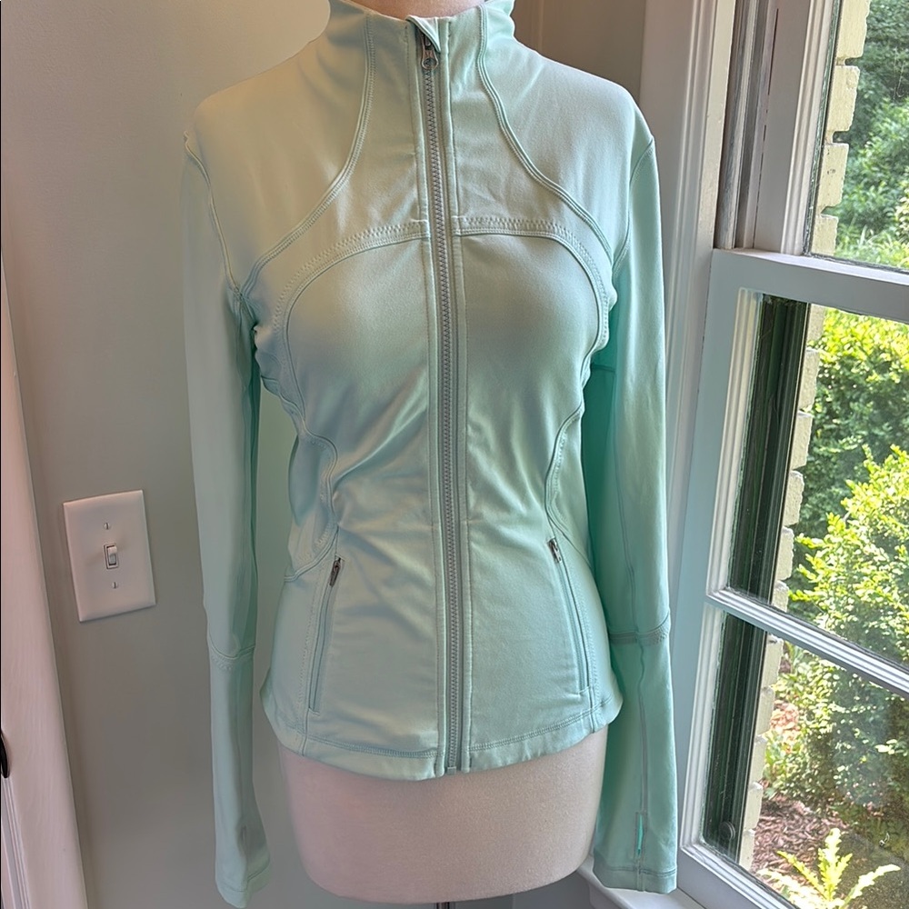 Lululemon Athletica Blue Utility Jacket with High Collar